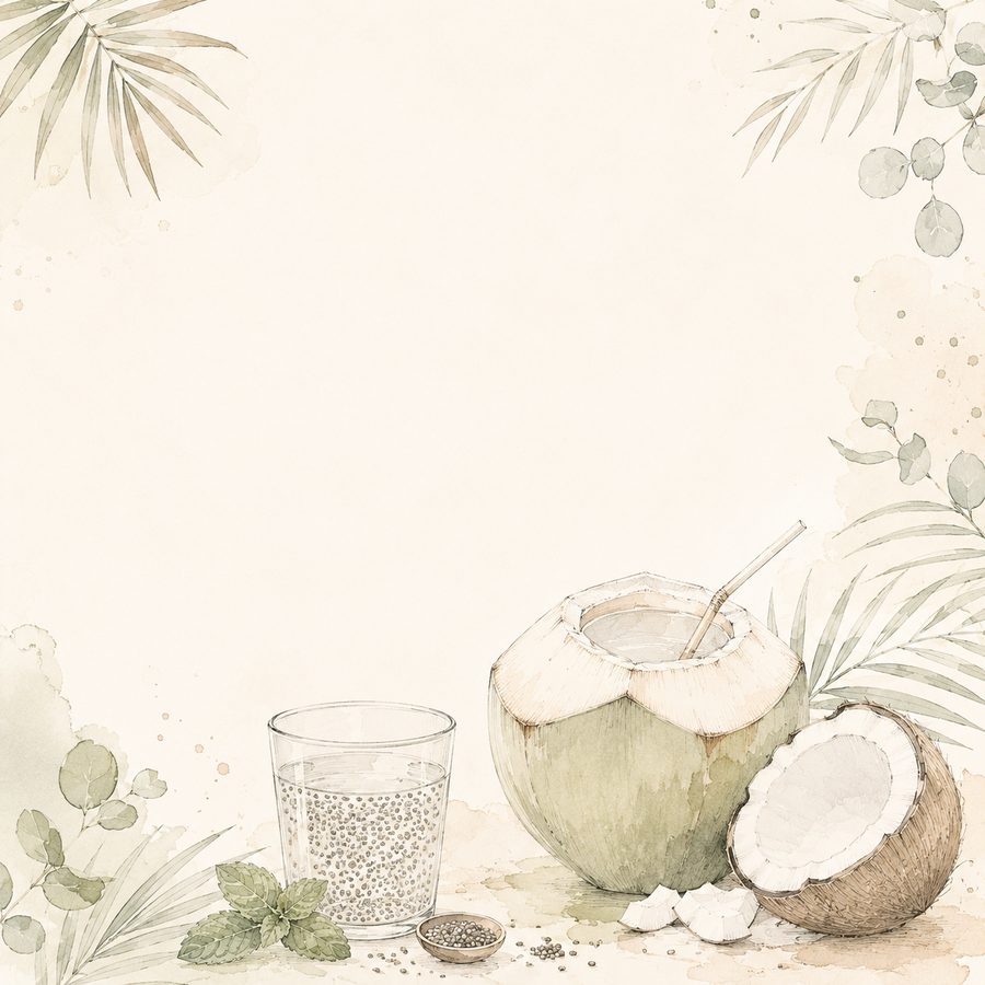 Coconut Chia Water